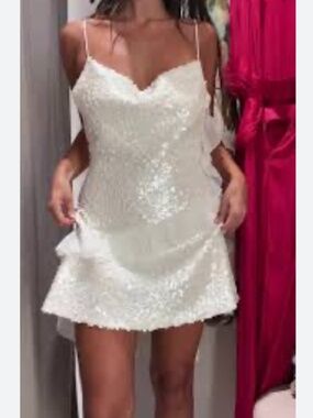 ZARA sequin bachelorette dress Small
